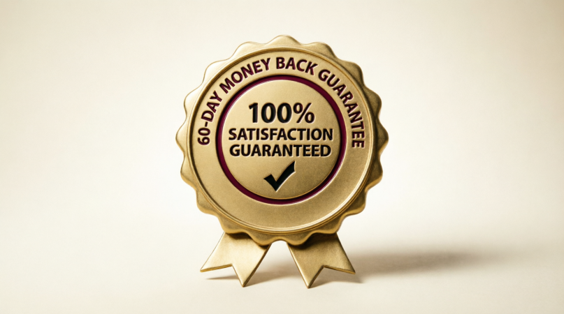 gold seal reading 60-day money back guarantee and 100 percent satisfaction