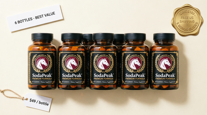 six bottles of men's daily gummy supplement best value bundle